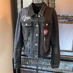 Coogi Australia Black Denim Jacket